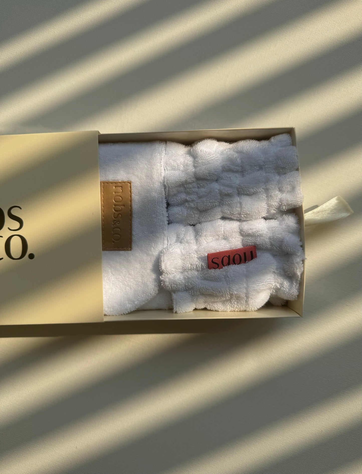 Kit Wash Band + Head Band Nobs White