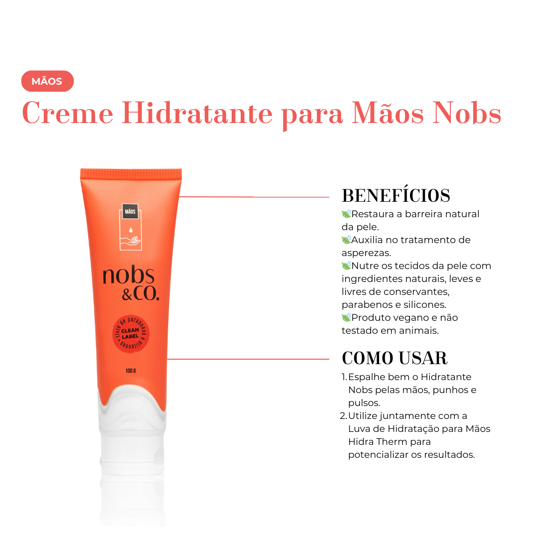 Creme Hidratante para as mãos Nobs Hidra Extreme 100g