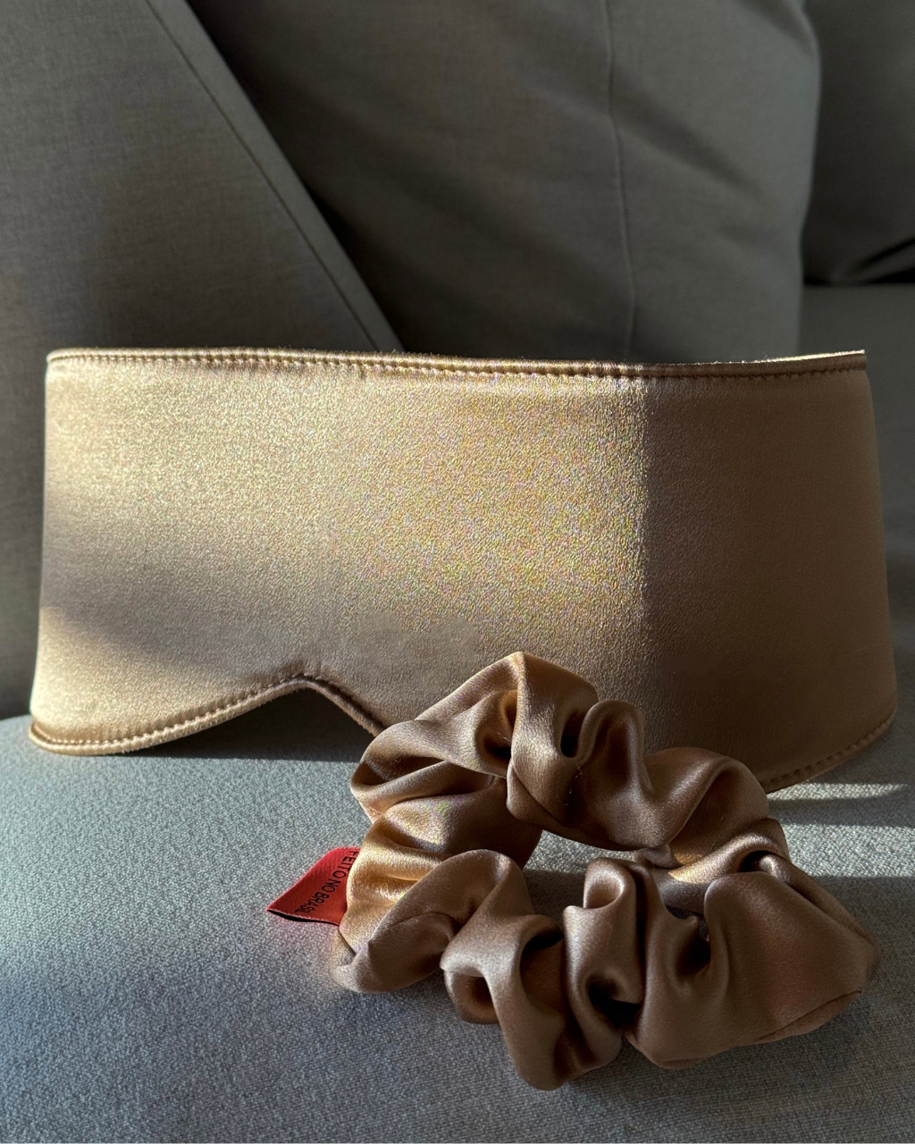 Kit Sleep Mask + Scrunchie 100% Seda Premium