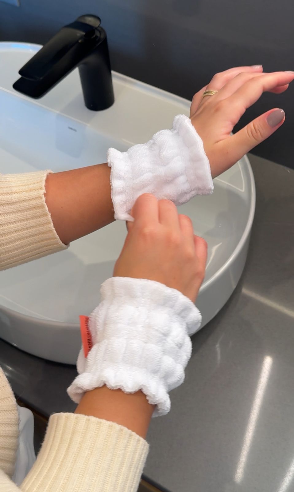 Kit Wash Band + Head Band Nobs White