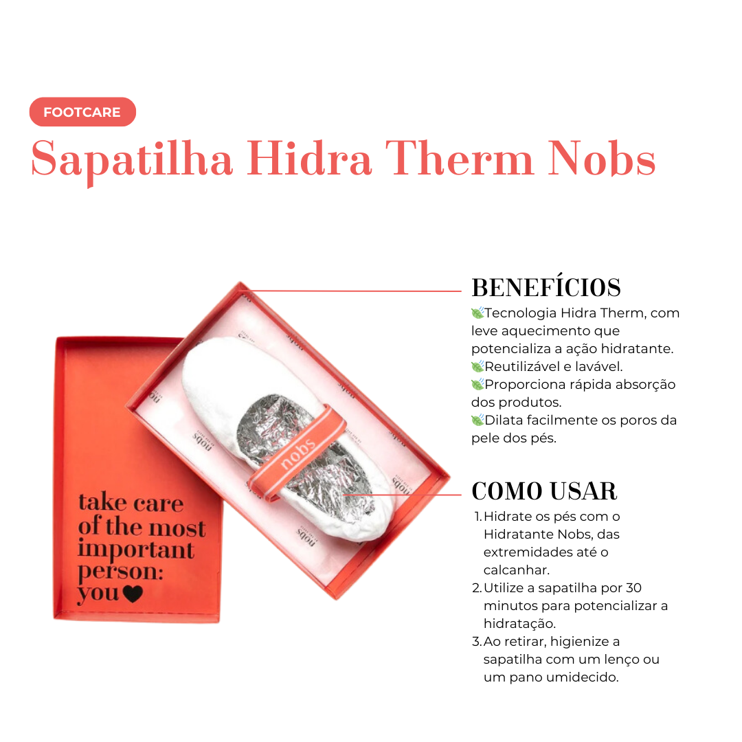Sapatilha de Hidratação Nobs Hidra Therm Feminina Bege