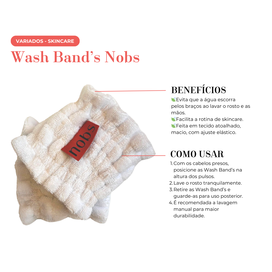 Kit 2 Pares de Wash Bands