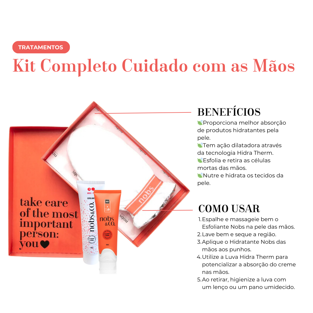 Kit Cuidado com as mãos Completo Bege