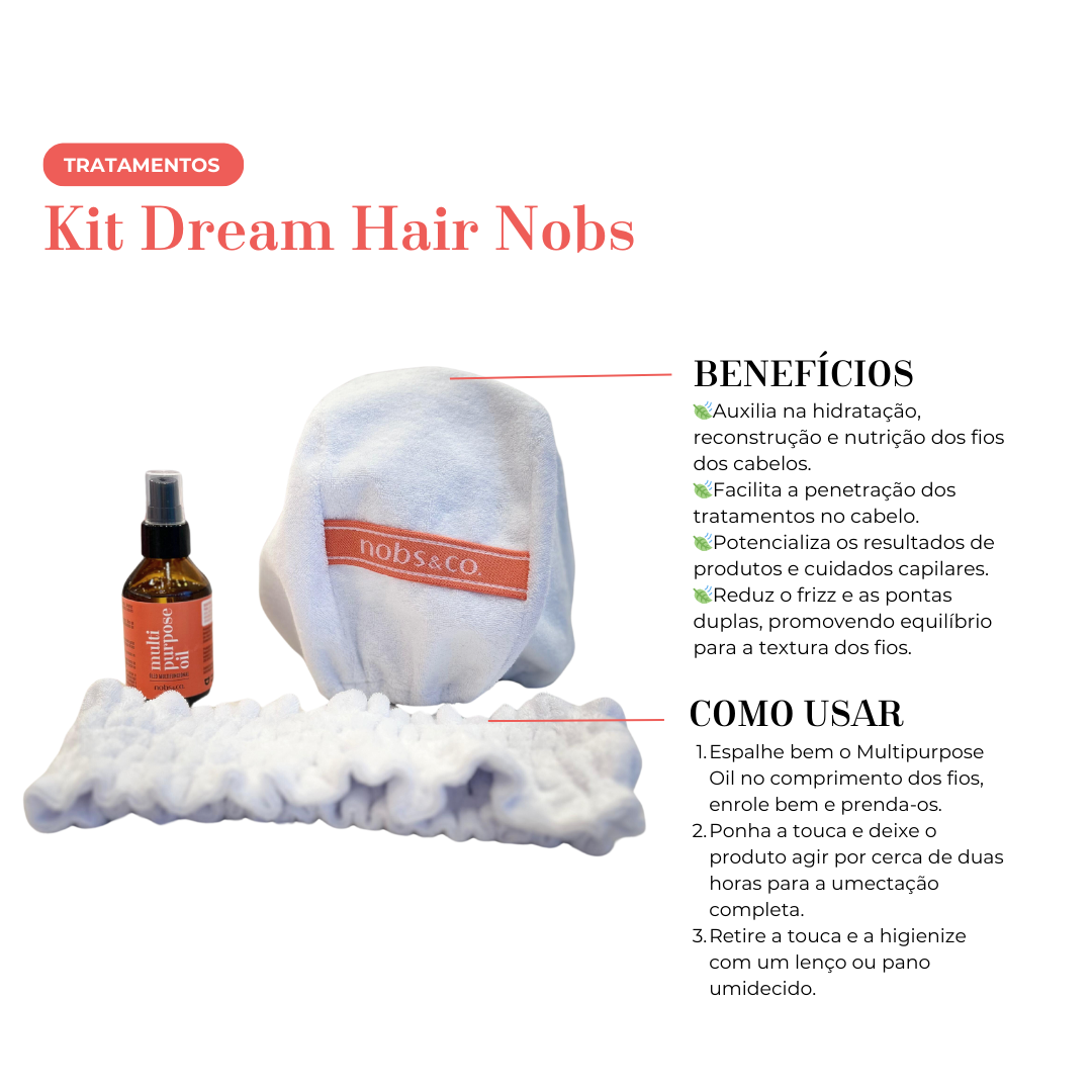 Kit Dream Hair Nobs White/Black