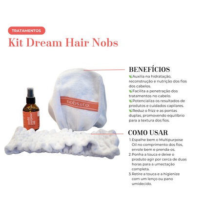 Kit Dream Hair Nobs White/Black